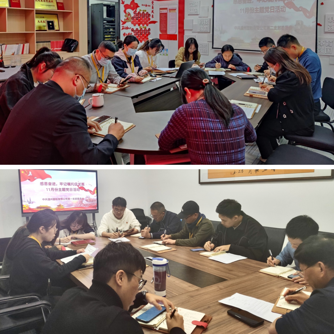 感恩奮進(jìn)，牢記囑托促發(fā)展丨面粉公司開展11月份主題黨日活動(dòng)
